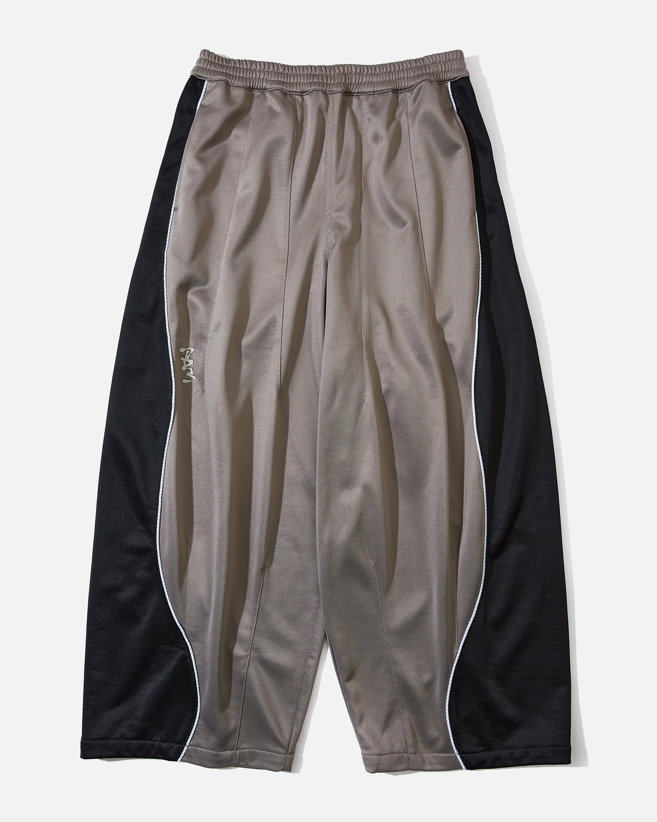 Contrast Poseidon Wide Leg Track Pant - Fog