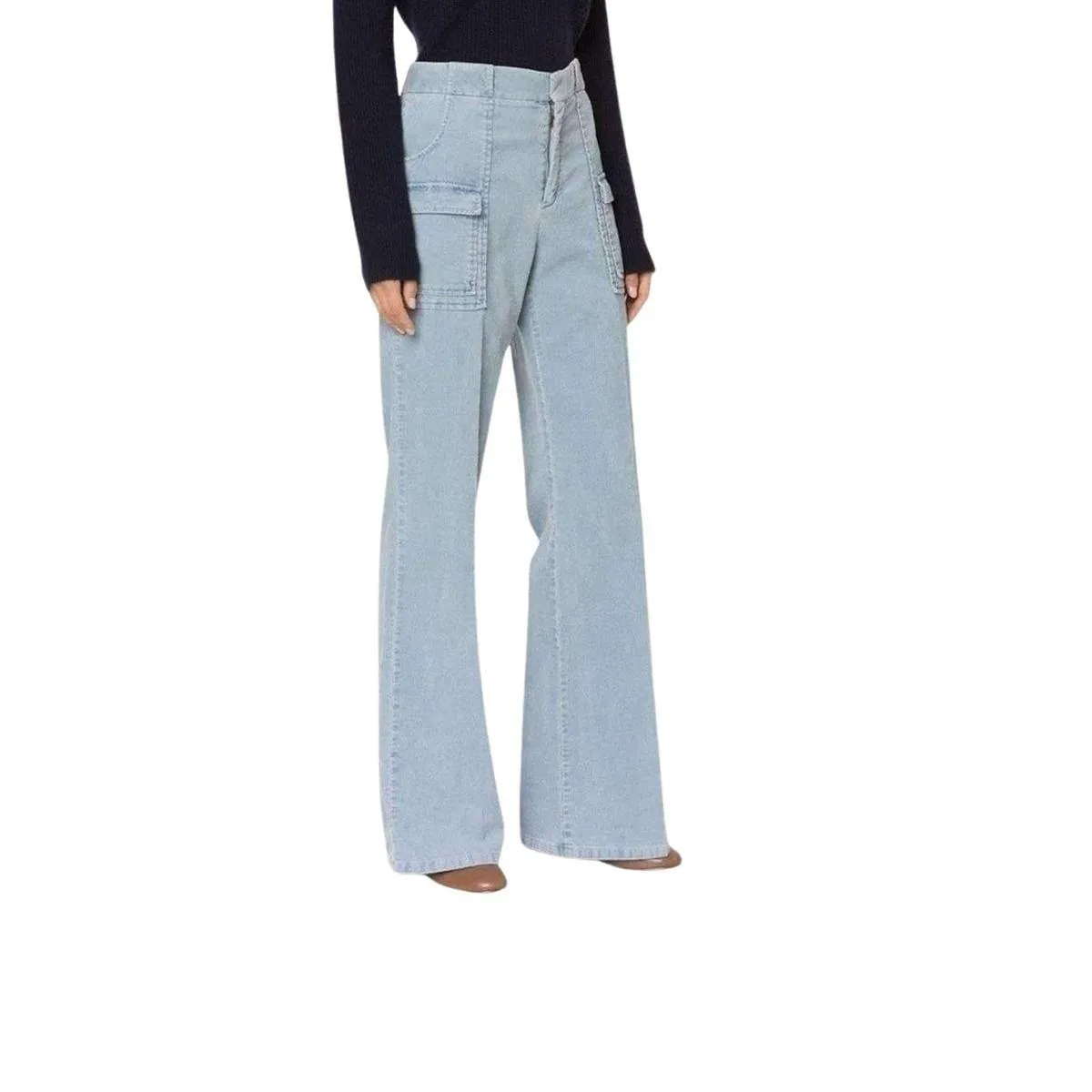 Corduroy Wide Leg Trousers Pants