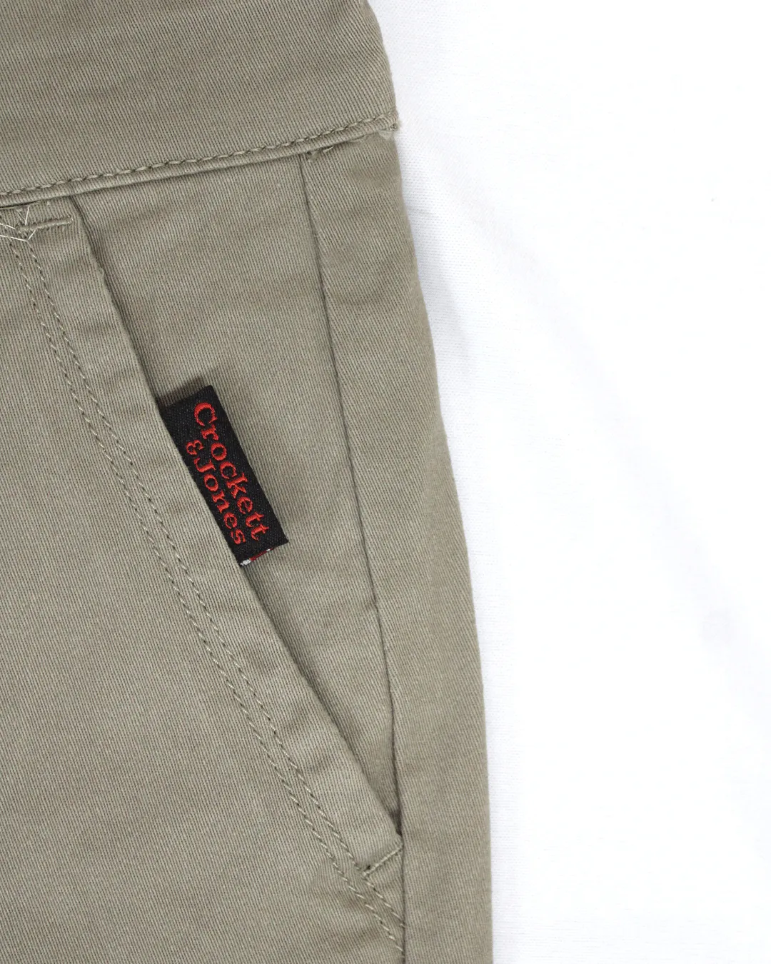 Crockett & Jones Taupe Straight Leg Chino