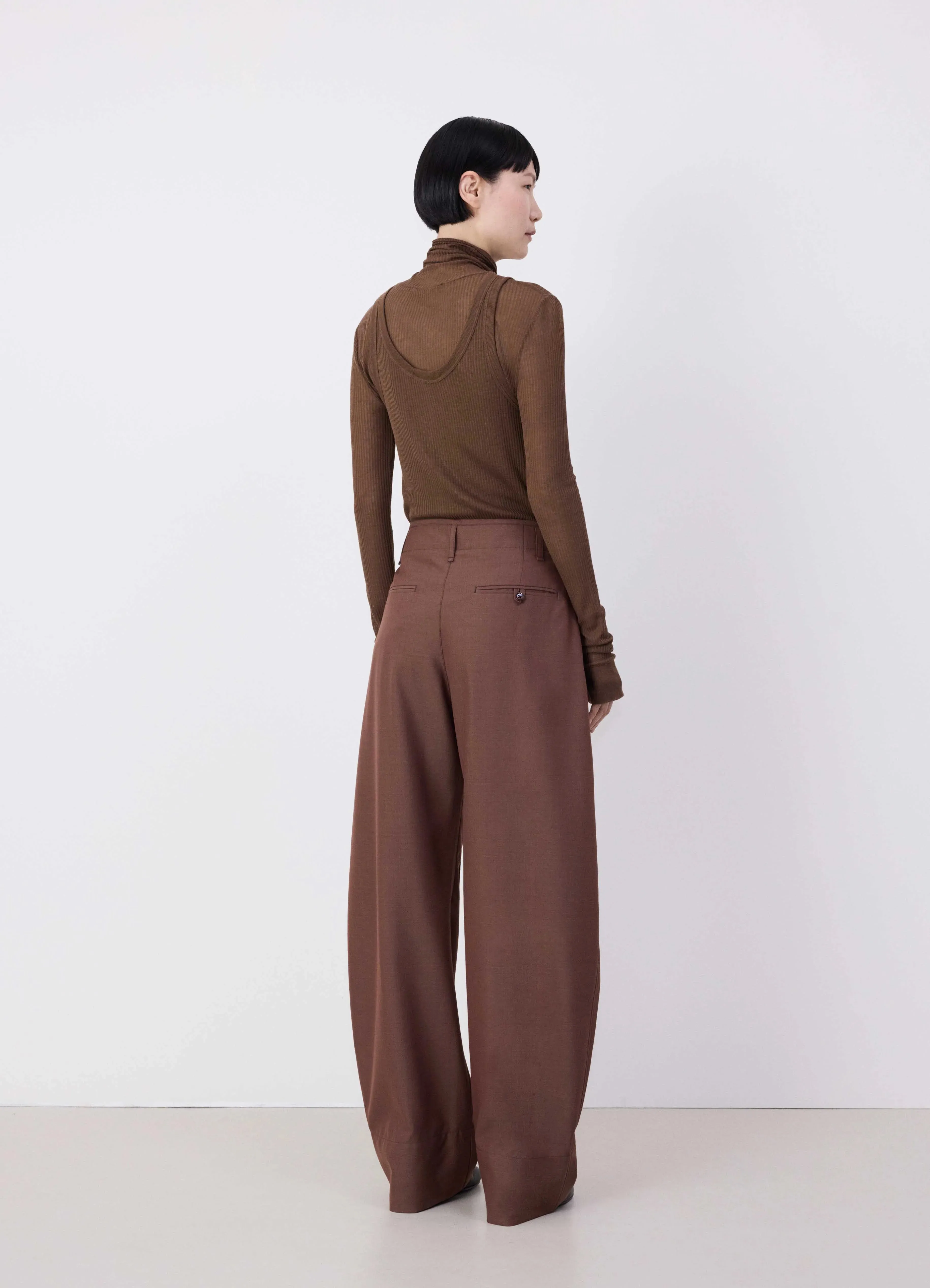 CURVED VOLUME TAILORED PANTS