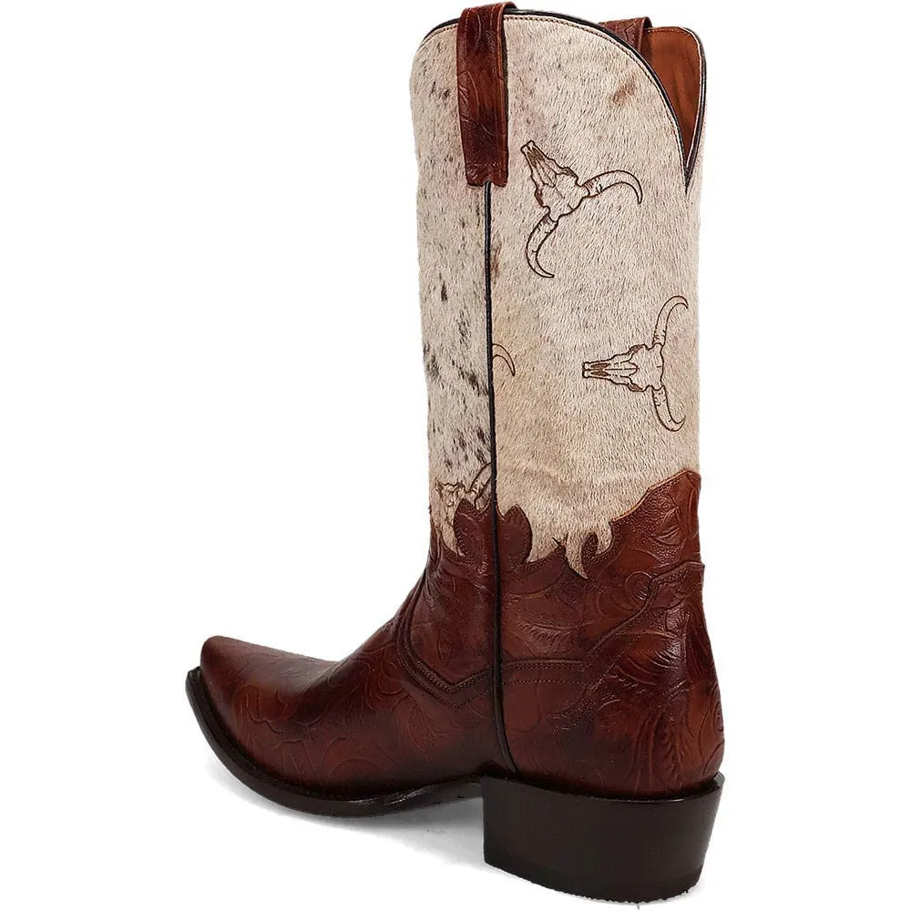 Dan Post Men's Snip Toe Western American Tribes Brown Boots