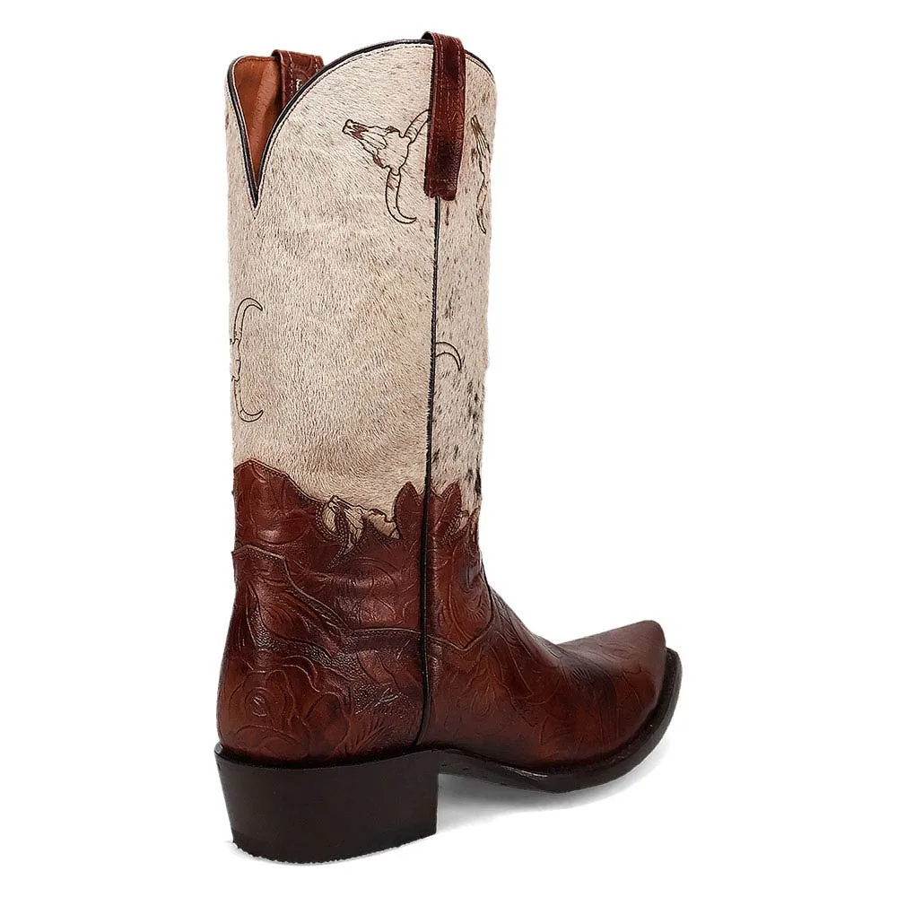 Dan Post Men's Snip Toe Western American Tribes Brown Boots