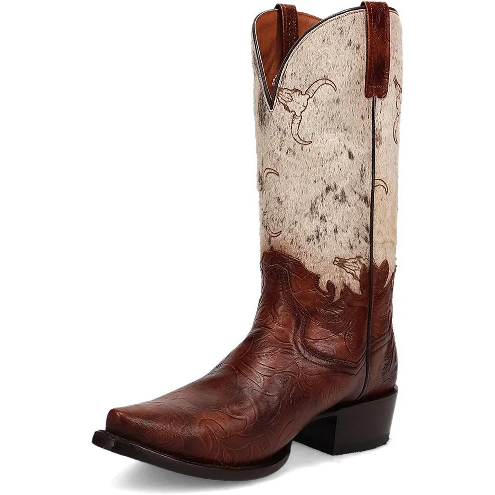 Dan Post Men's Snip Toe Western American Tribes Brown Boots