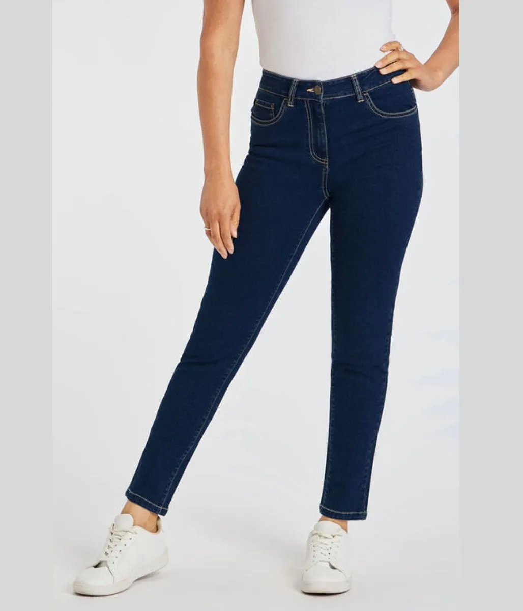 Dark Denim Susie Slim Leg Crop Jean