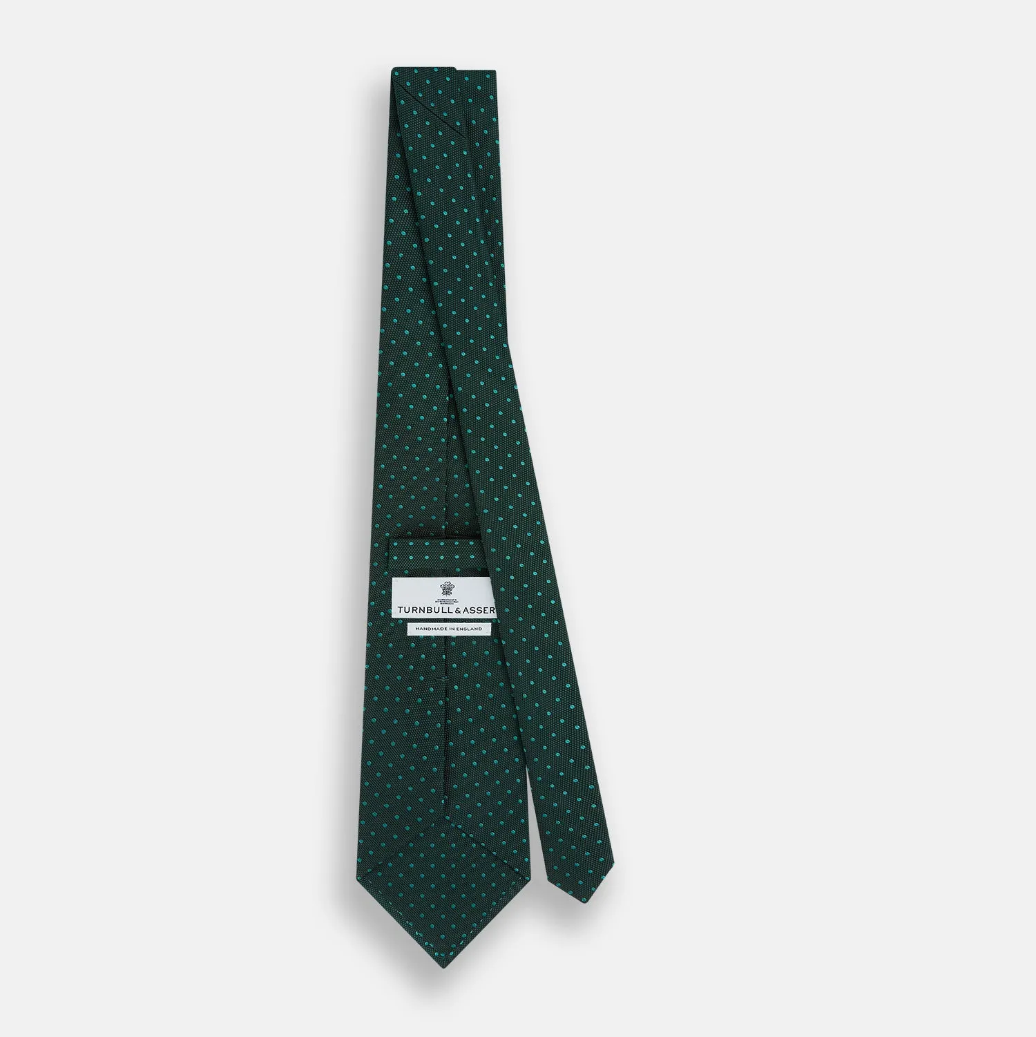 Dark Green Micro Dot Silk Tie