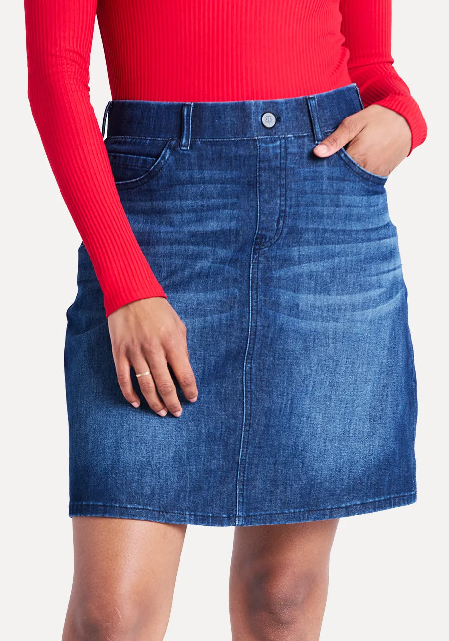 Denim Skort (Dark Vintage)