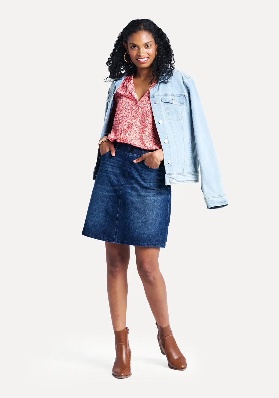 Denim Skort (Dark Vintage)