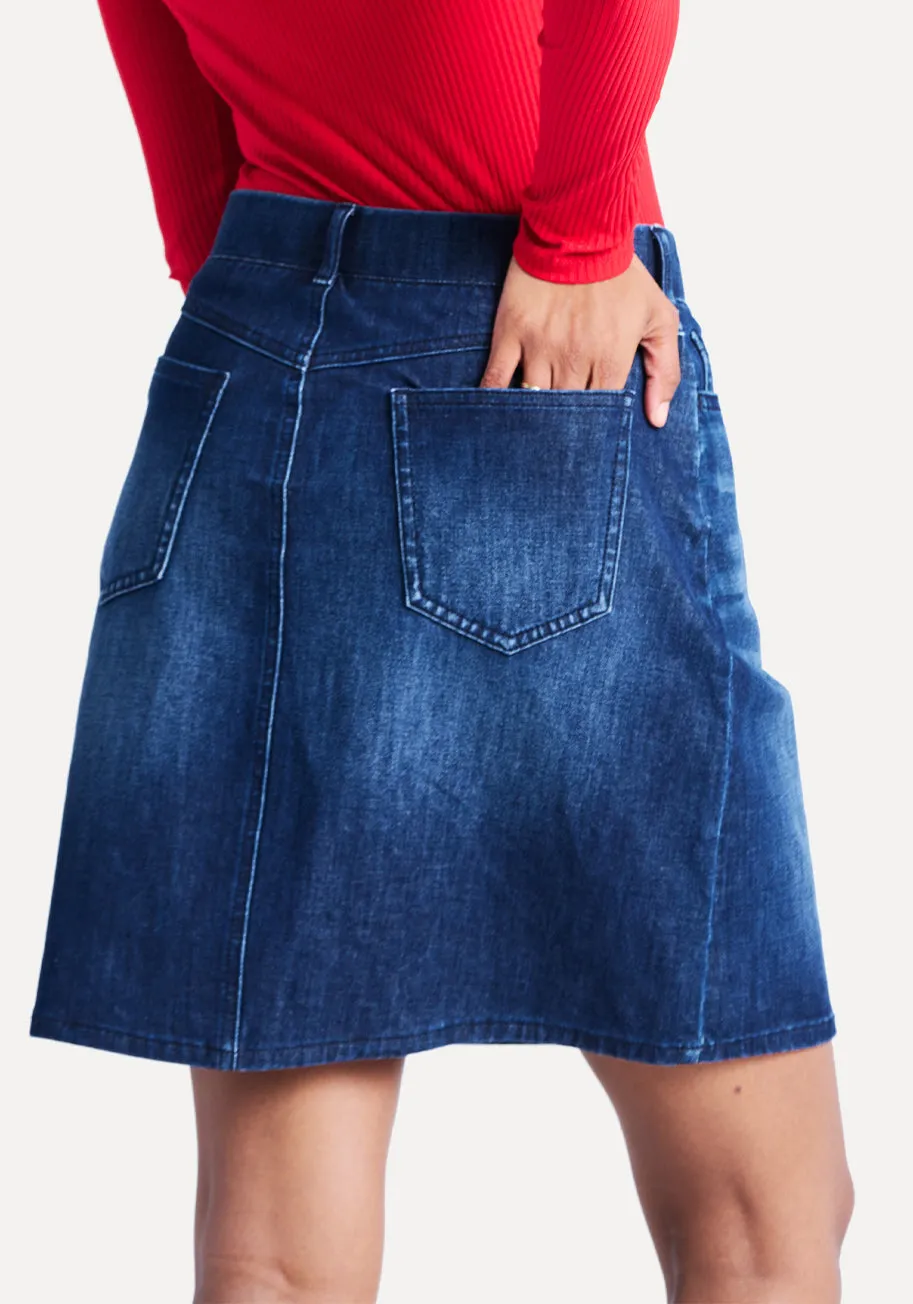 Denim Skort (Dark Vintage)