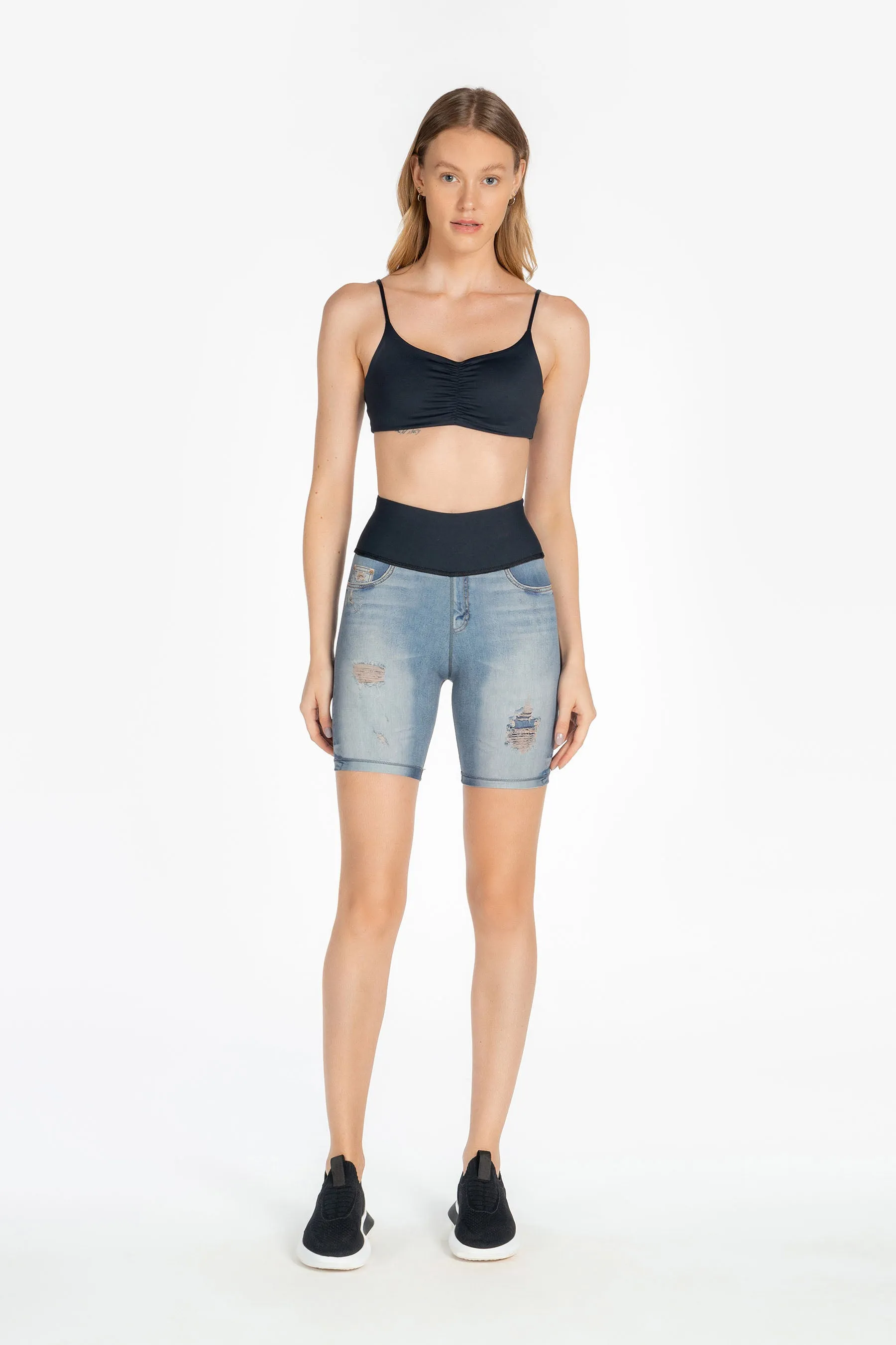 Energy Reversible Denim Bermuda Shorts