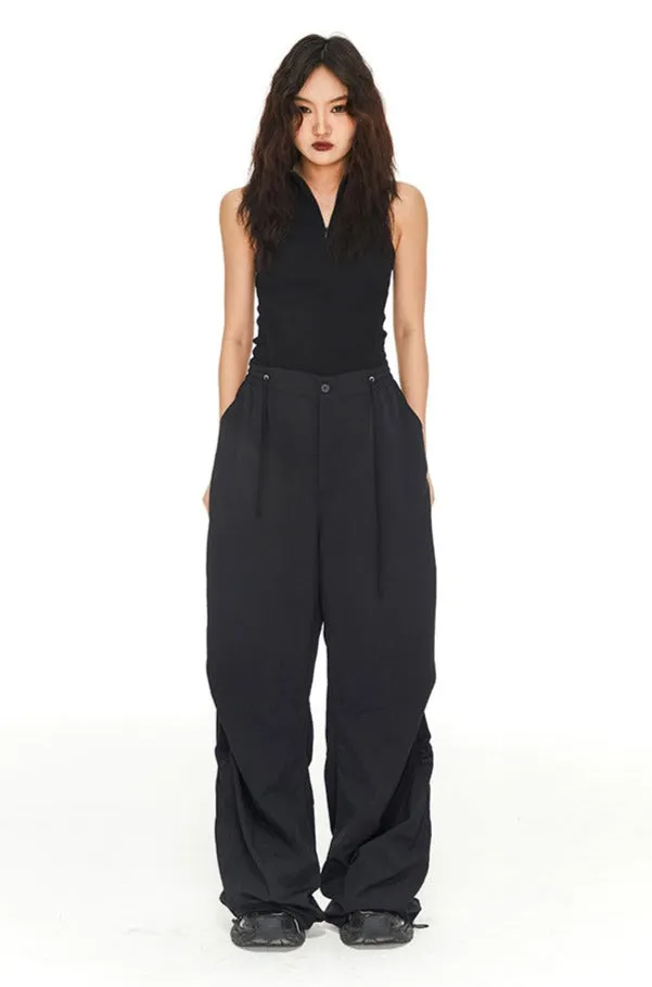 Extra Wide Leg Elastic Waist Pants