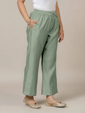 Fiza x Rozaana | Straight Pant in Mint Green