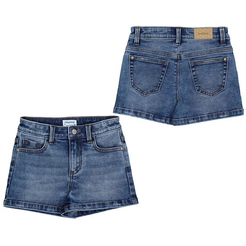 Girl's Basic Denim Shorts