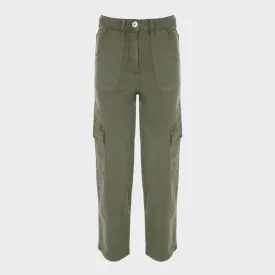 Girls Khaki Cargo Pants