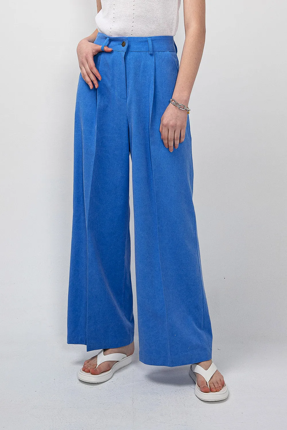 Harper Pintuck Waist Wide Leg Pants