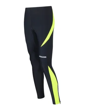 Herren Thermo Laufhose Lang Pro Schwarz-Neon