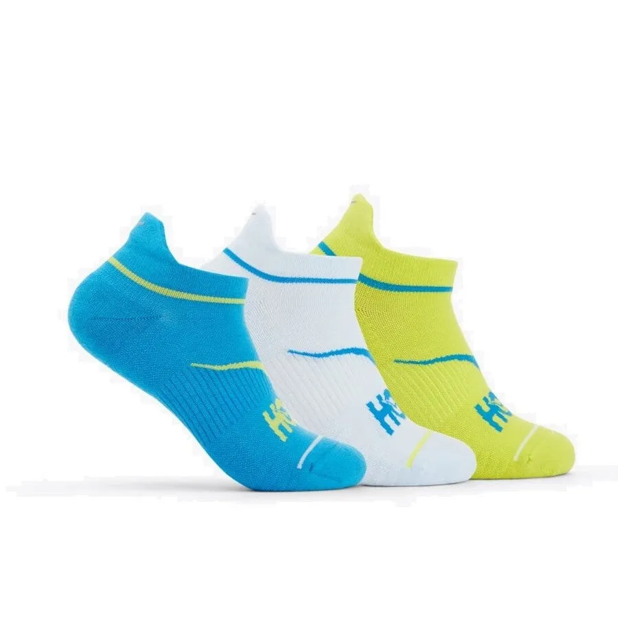 Hoka No-Show Run Sock | 3 Pack | Diva Blue / Ice Water / Evening Primrose