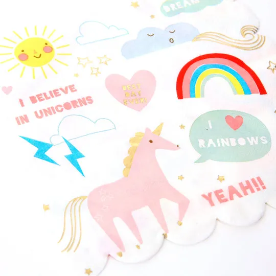 I Believe In Unicorns Large Napkins