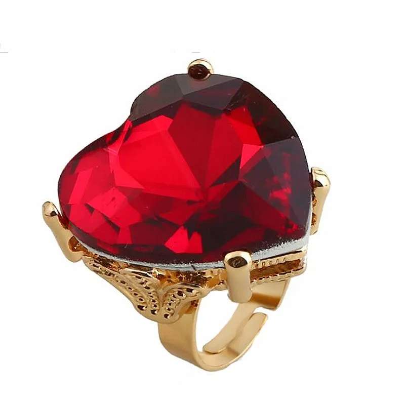 Instant Shipping! Regal Love Heart Ring (5 Colors)