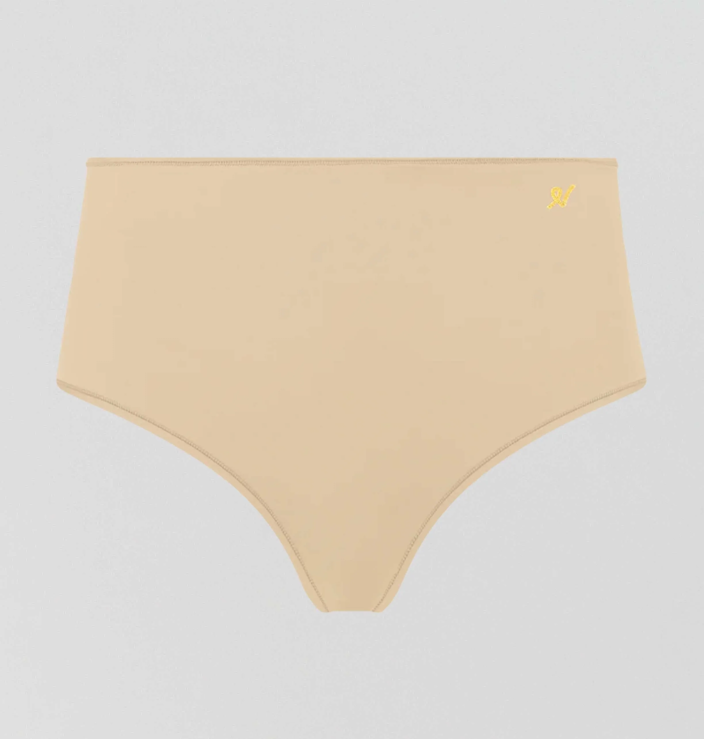 Invisible microfibre high waist brief [Sand]