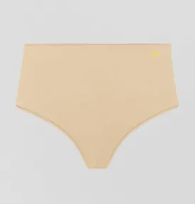 Invisible microfibre high waist brief [Sand]