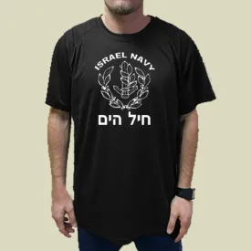 Israel Navy Logo Original Black Dry Fit