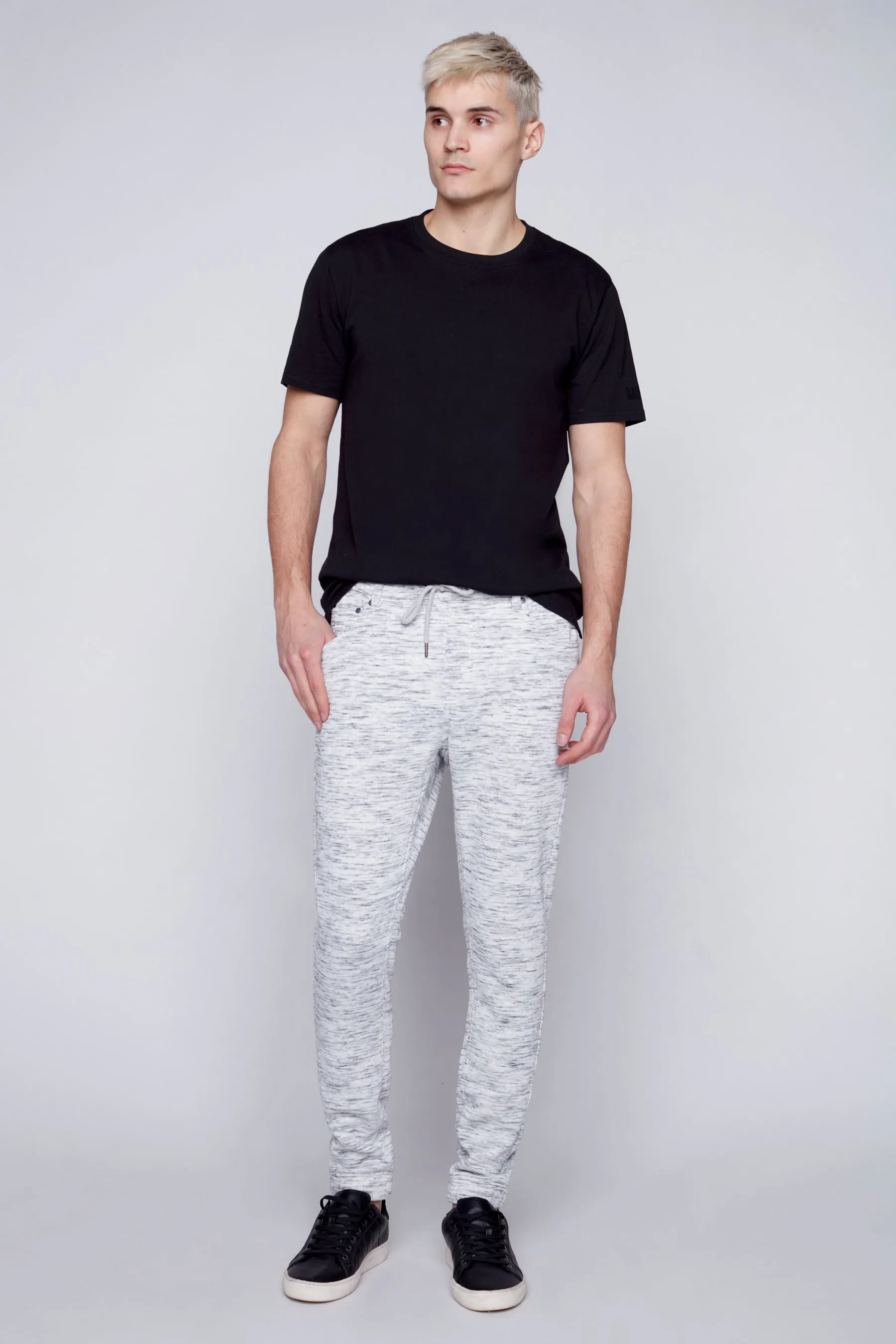 JAGGER - 5 Pocket Fleece Jogger - Heather Grey