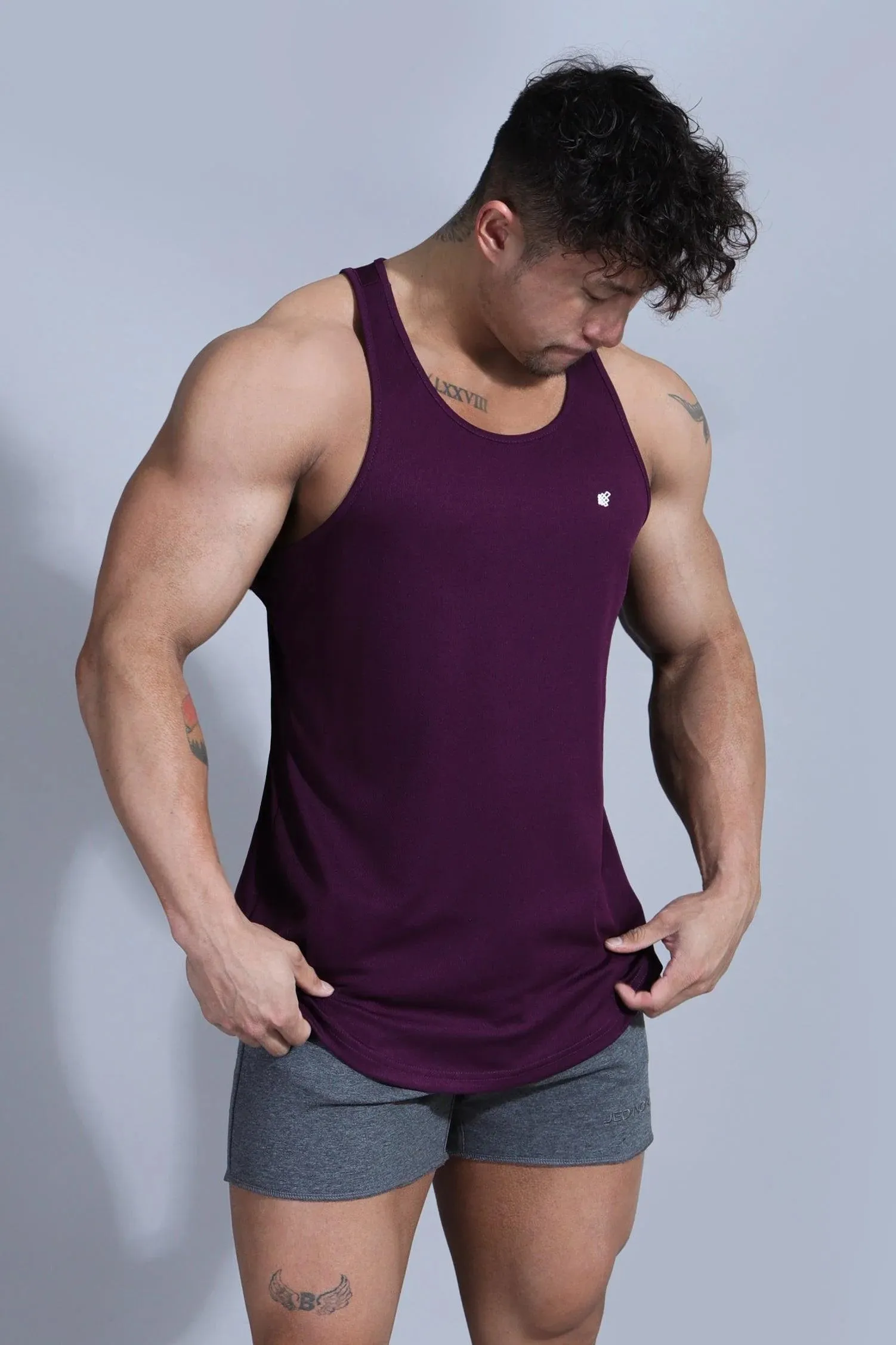 Jed North Microfiber Dri-fit tank dark purple