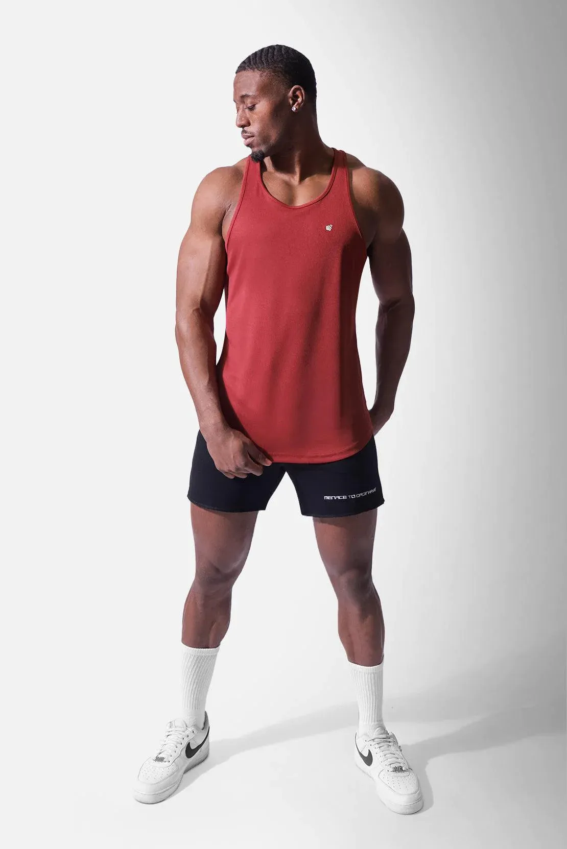 Jed North Microfiber Dri-fit tank maroon