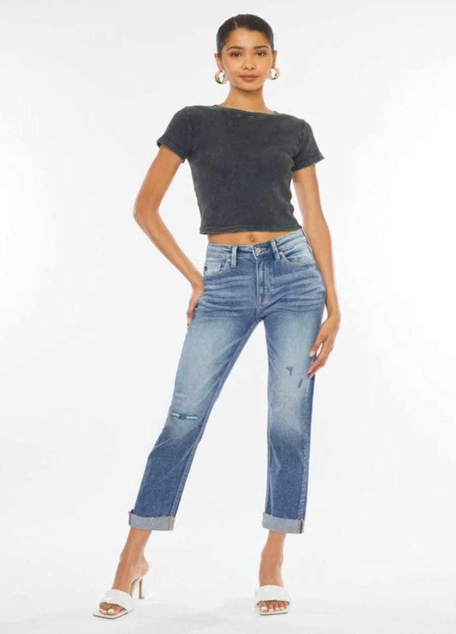 Kan Can Cuffed Crop Jeans***Online Only***