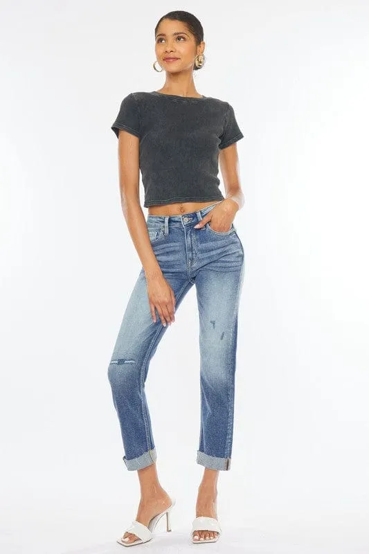 Kan Can Cuffed Crop Jeans***Online Only***