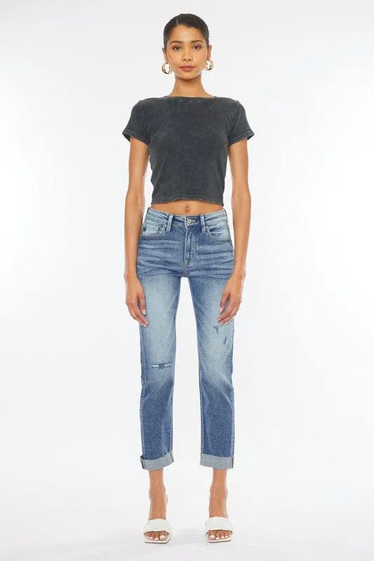 Kan Can Cuffed Crop Jeans***Online Only***