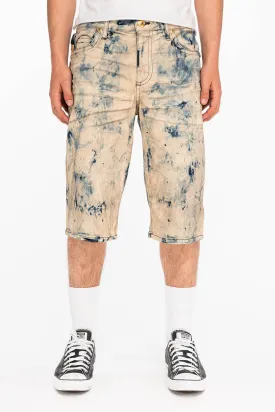 KILLER FLAP SHORTS IN TIE DYE BLUE