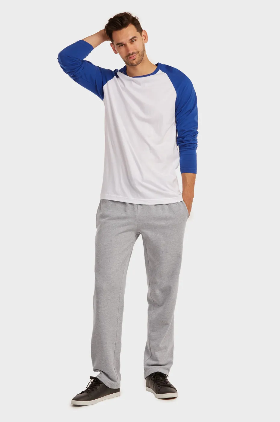 KNOCKER MEN'S TERRY SWEATPANTS (SP3000_H.GRY)