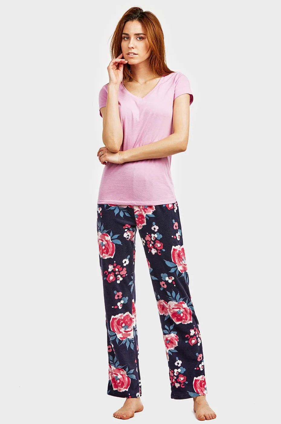 LADIES FLEECE PAJAMA PANTS (PJ001)