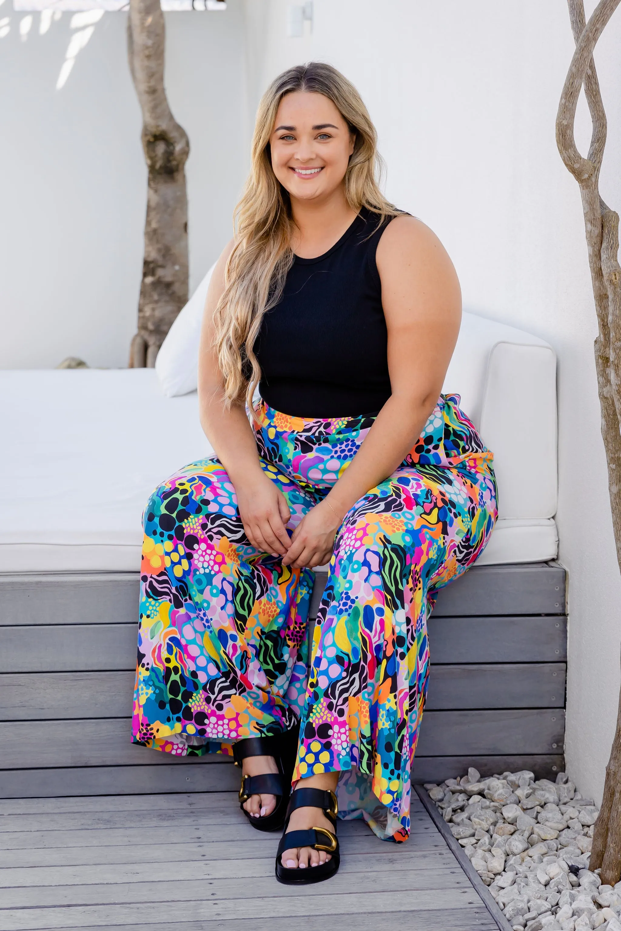 Larsa Pants in Electric Zee by Kasey Rainbow