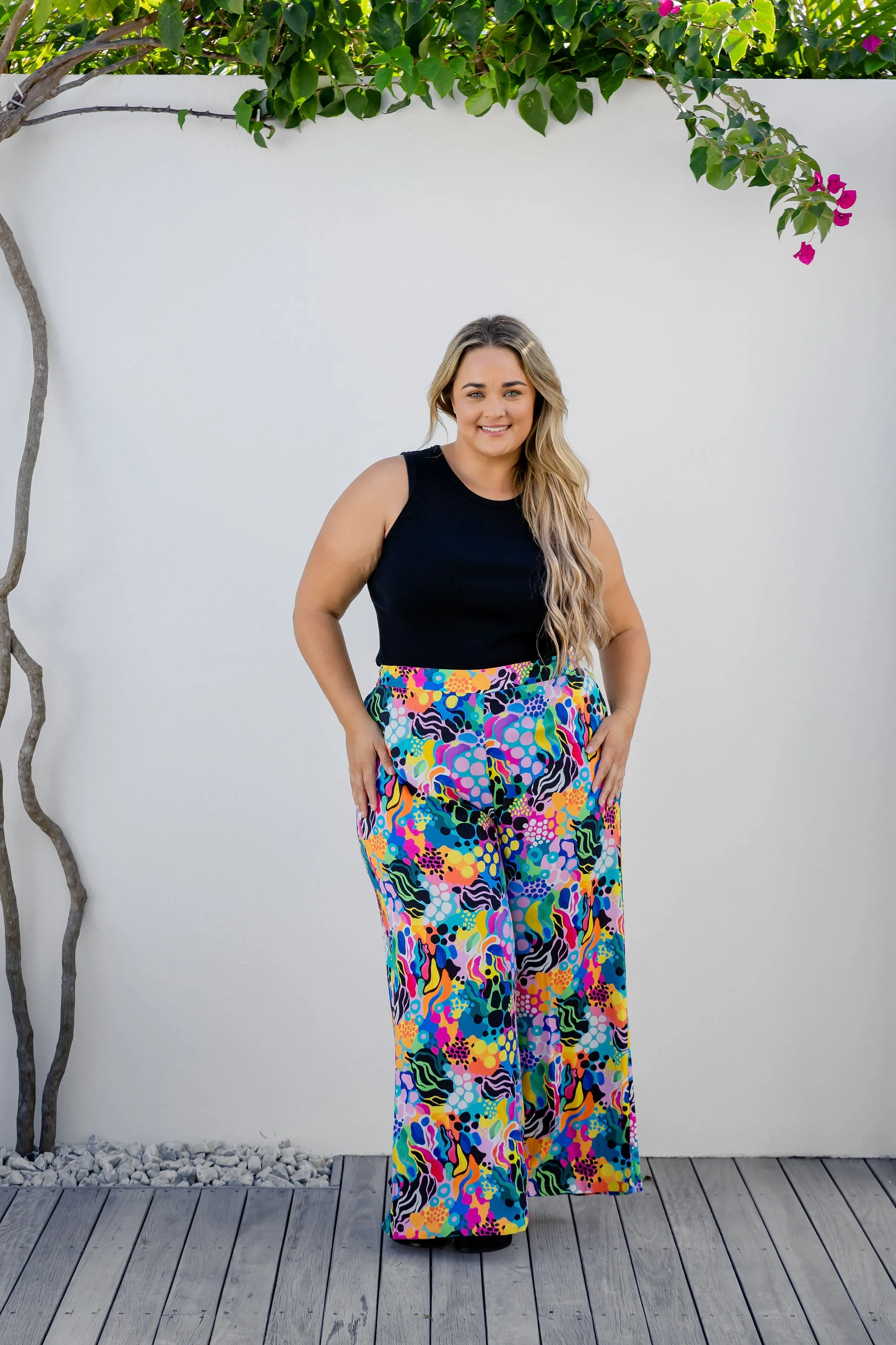 Larsa Pants in Electric Zee by Kasey Rainbow