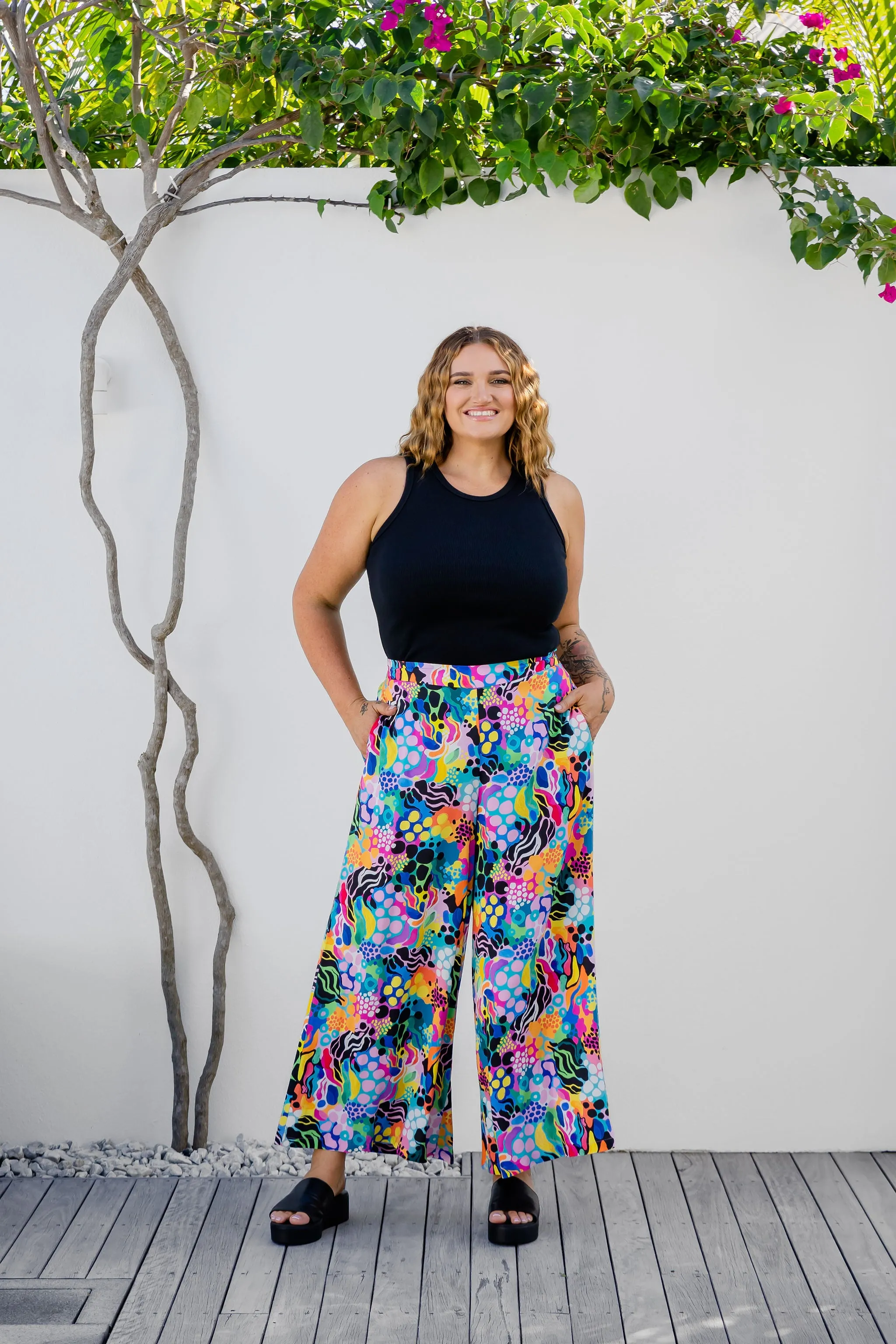 Larsa Pants in Electric Zee by Kasey Rainbow