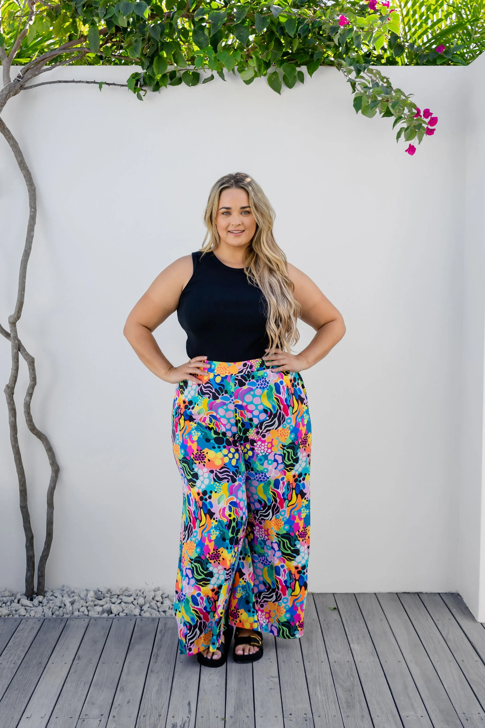 Larsa Pants in Electric Zee by Kasey Rainbow