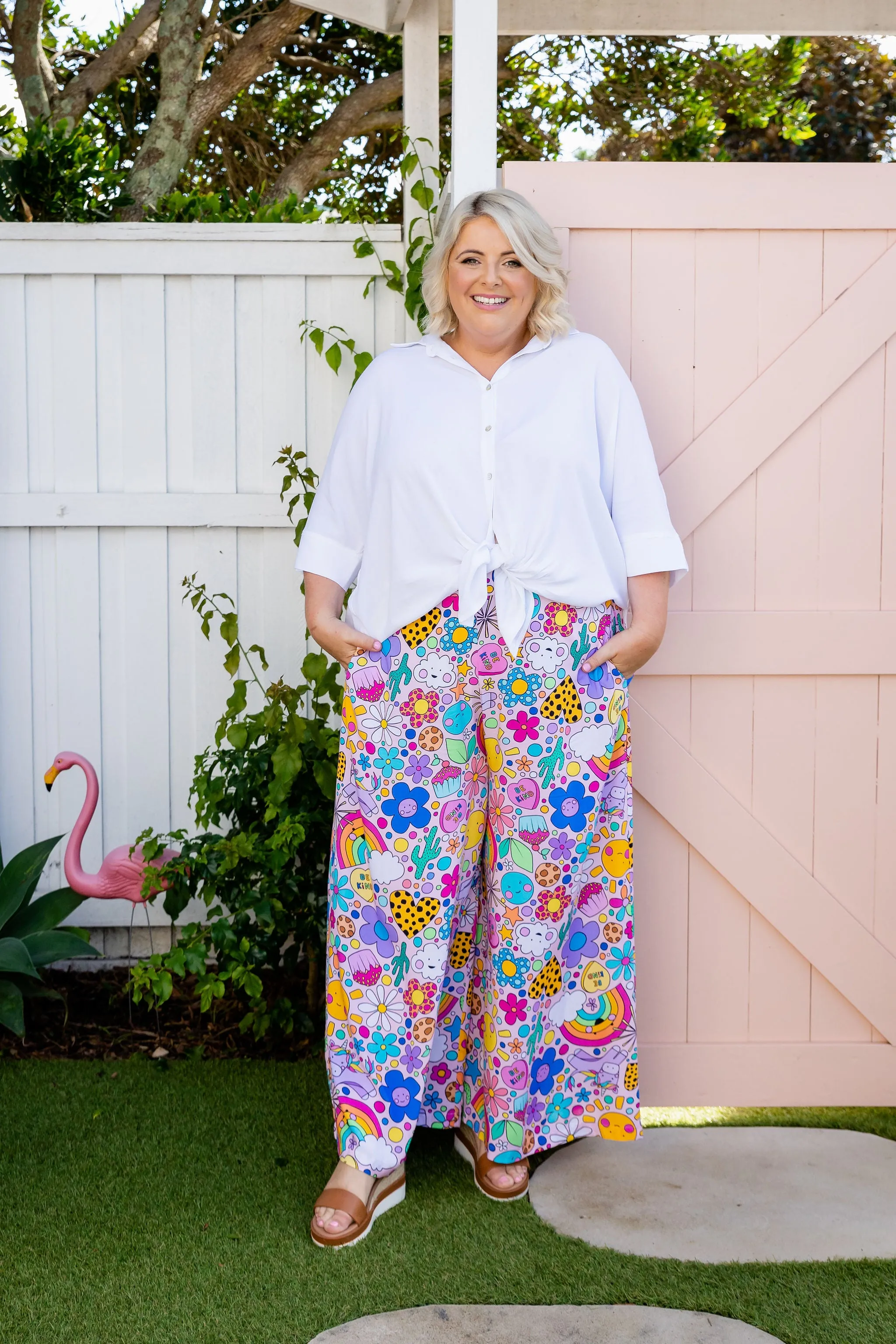 Larsa Pants in Happy Place by Kasey Rainbow