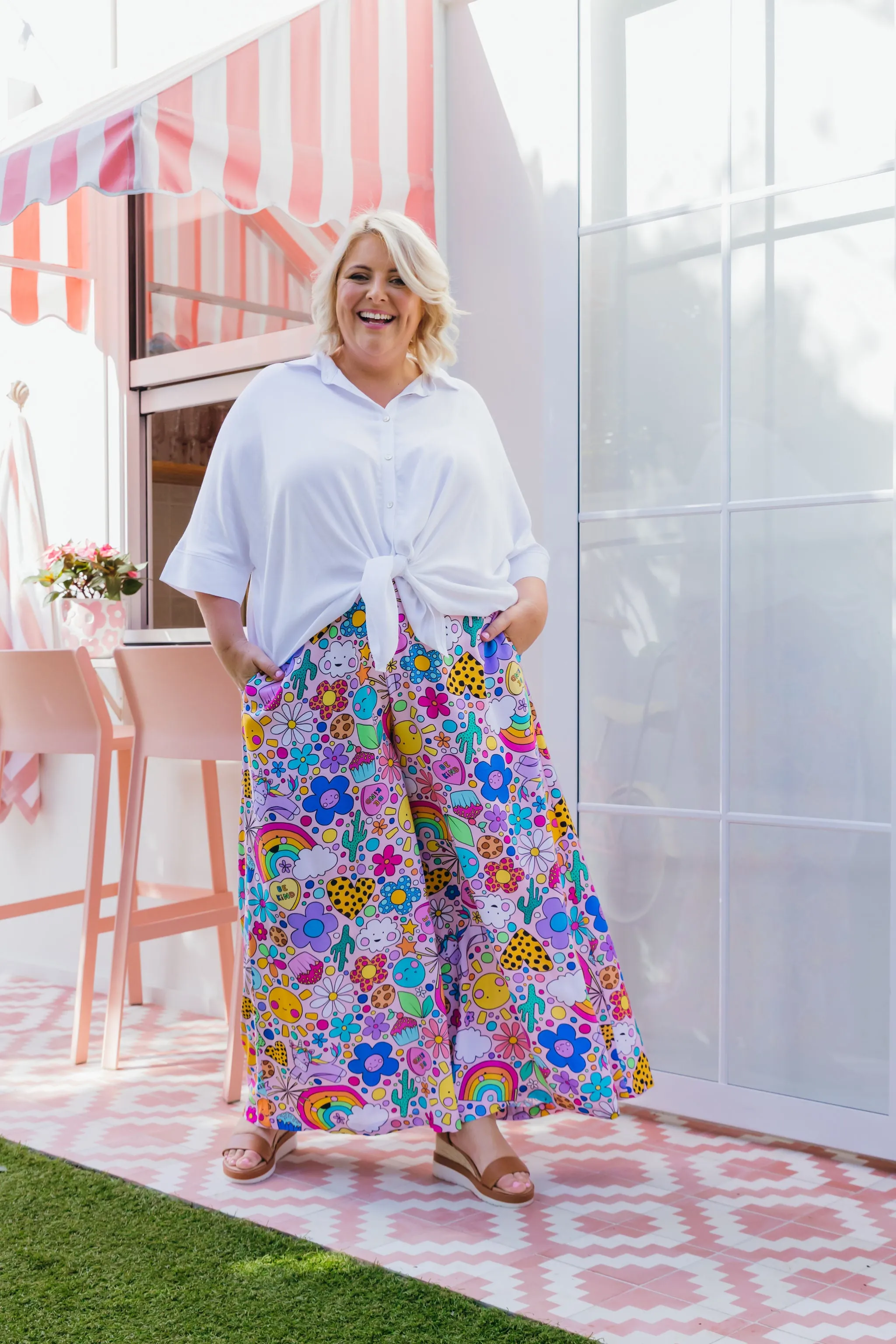 Larsa Pants in Happy Place by Kasey Rainbow