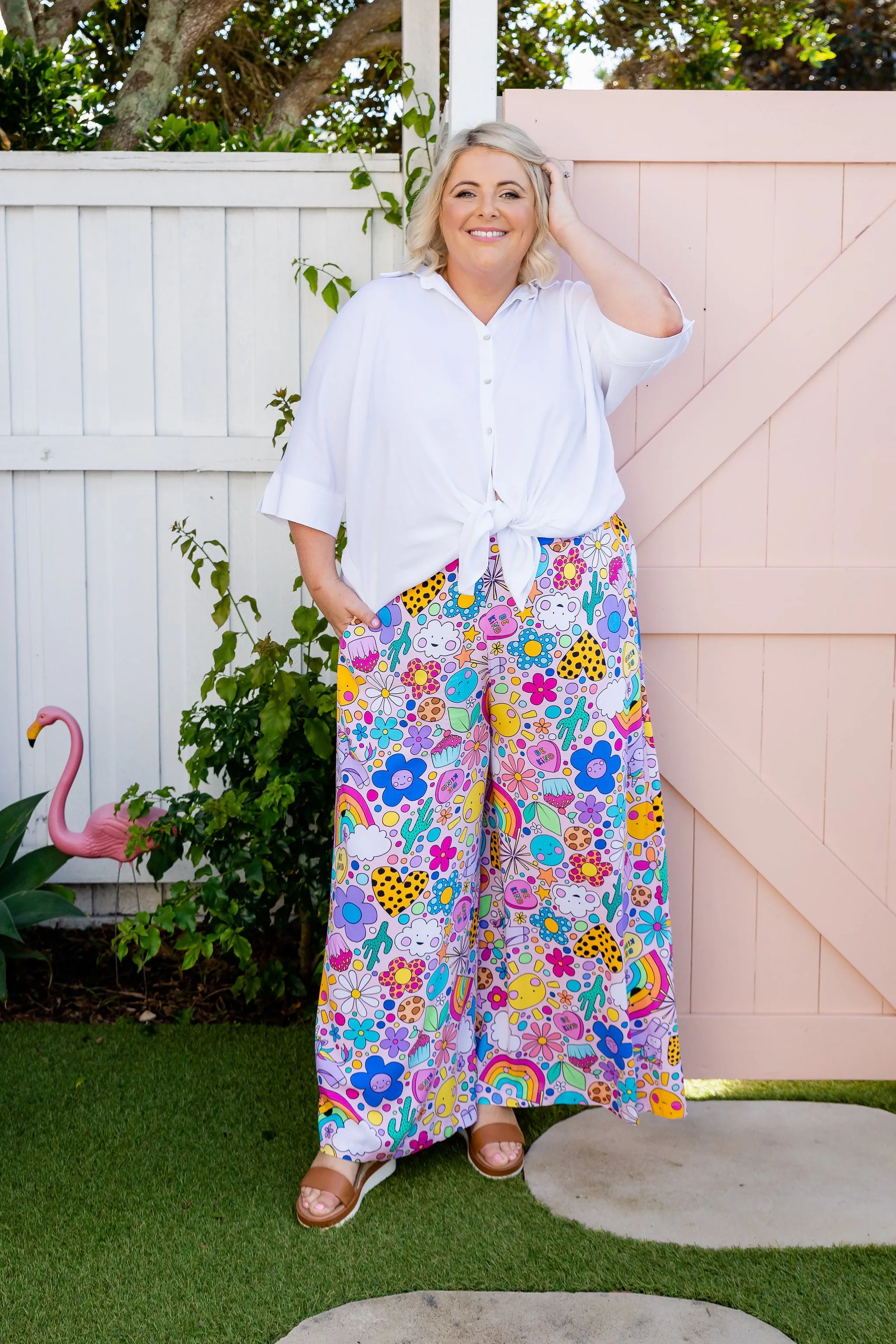 Larsa Pants in Happy Place by Kasey Rainbow