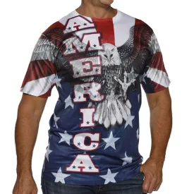 Men's American Bald Eagle Quick Dry T-Shirt