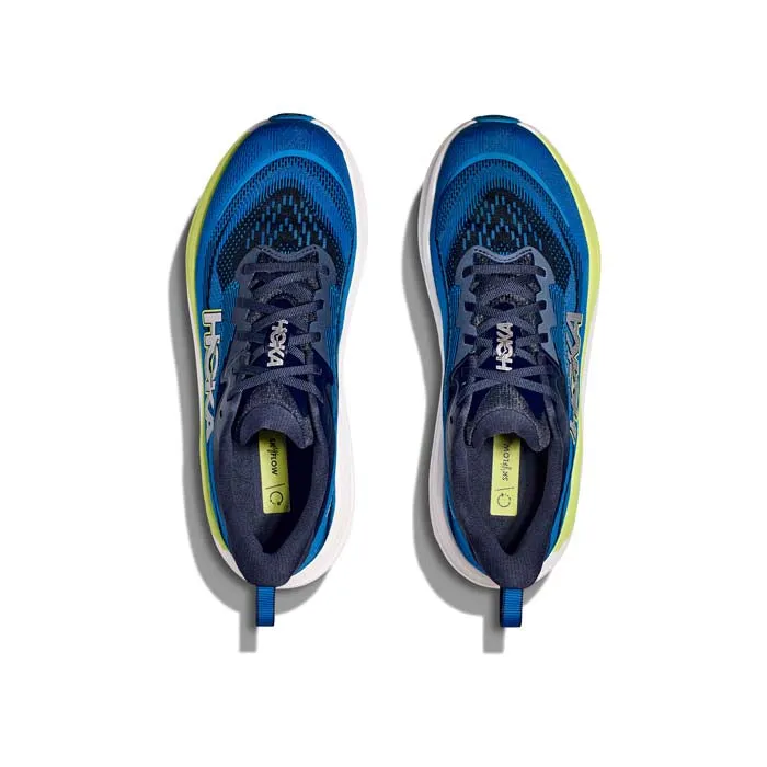 Mens Hoka Skyflow Wide in Varsity Navy/Electric Cobalt