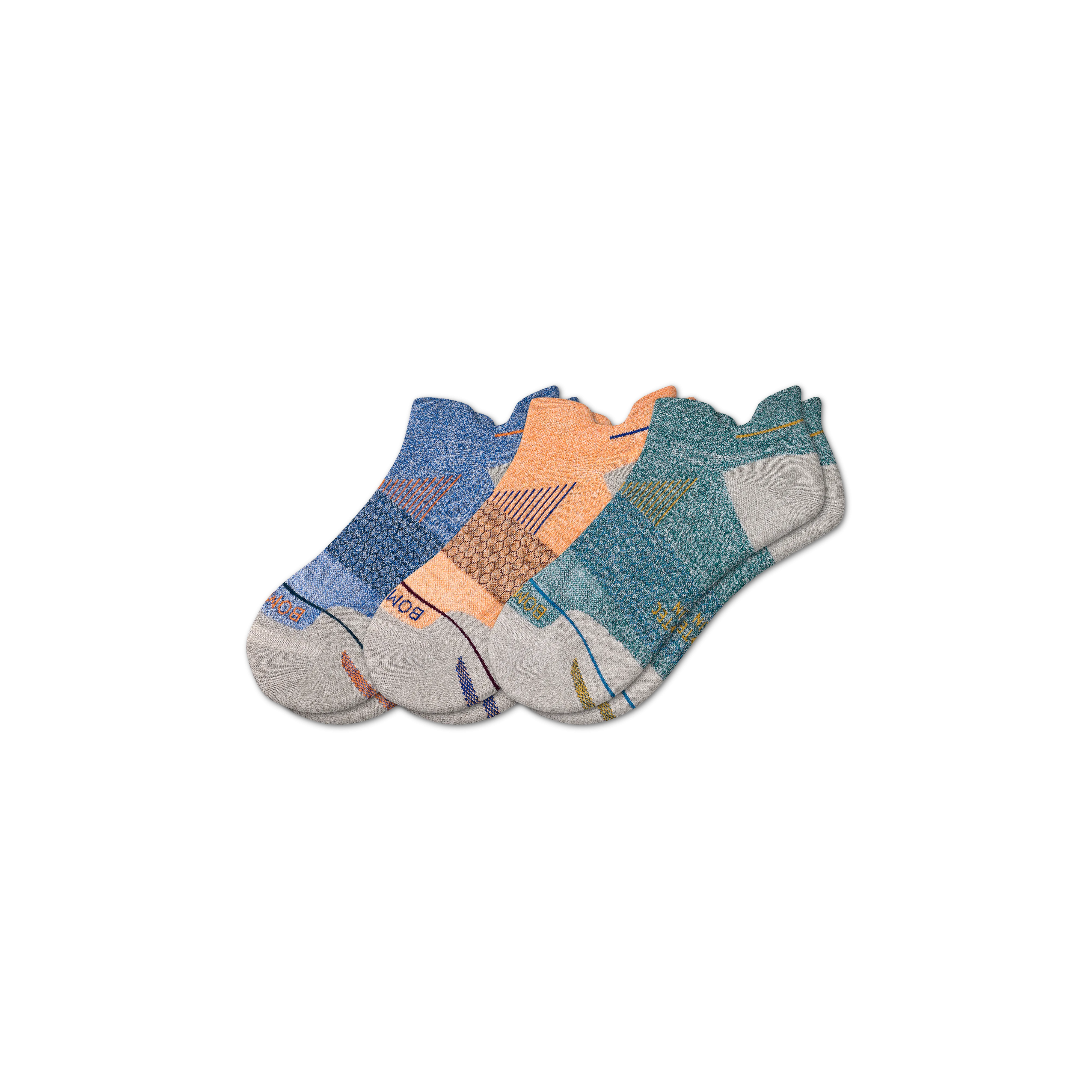 Men's Merino Wool Blend Running Ankle Sock 3-Pack