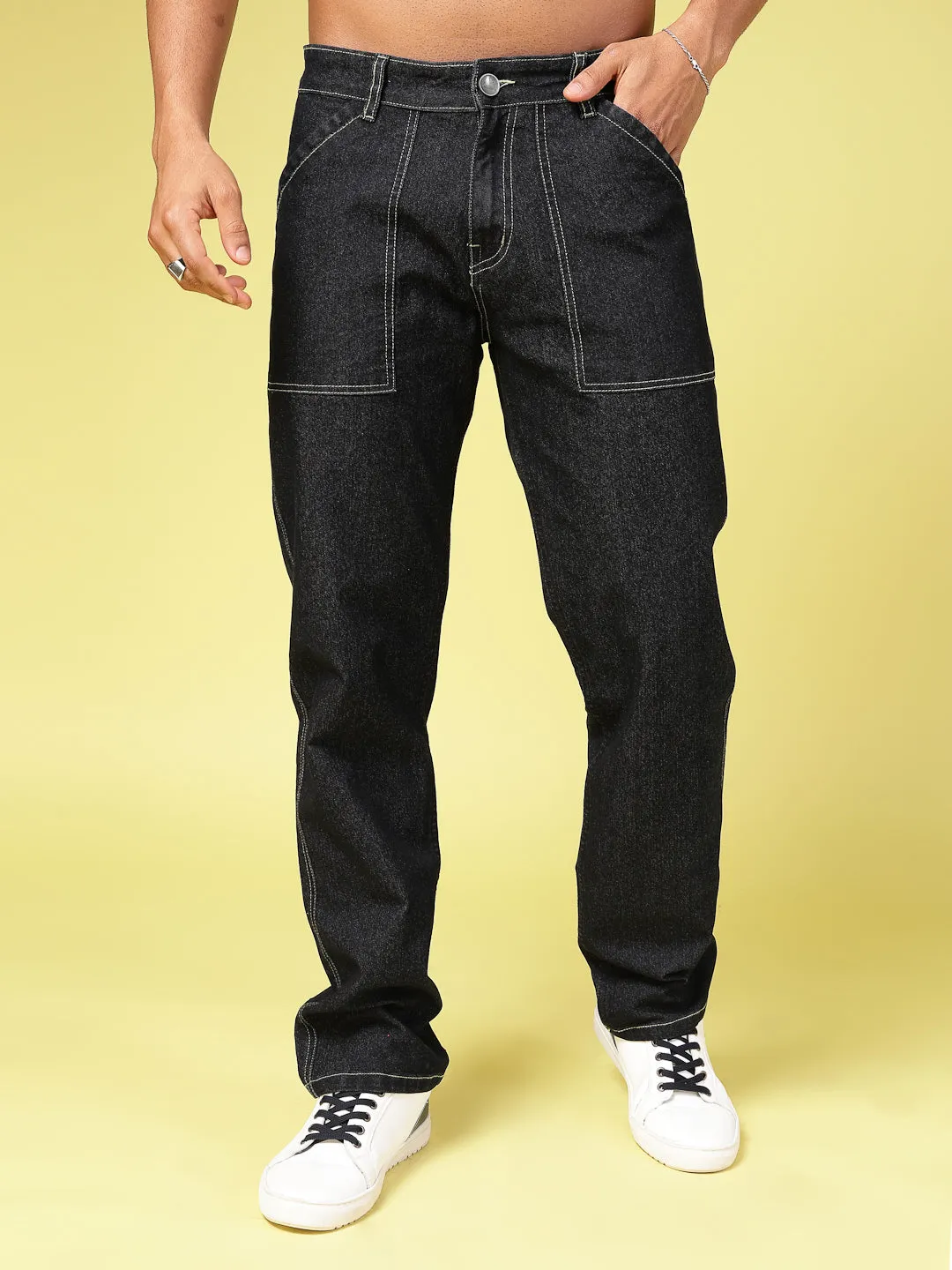 Modern Straight Fit Cotton Denim Jeans