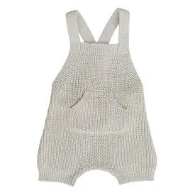 Oatmeal Pocket Knit Overalls