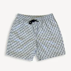 P Logo Reflective Swim Shorts