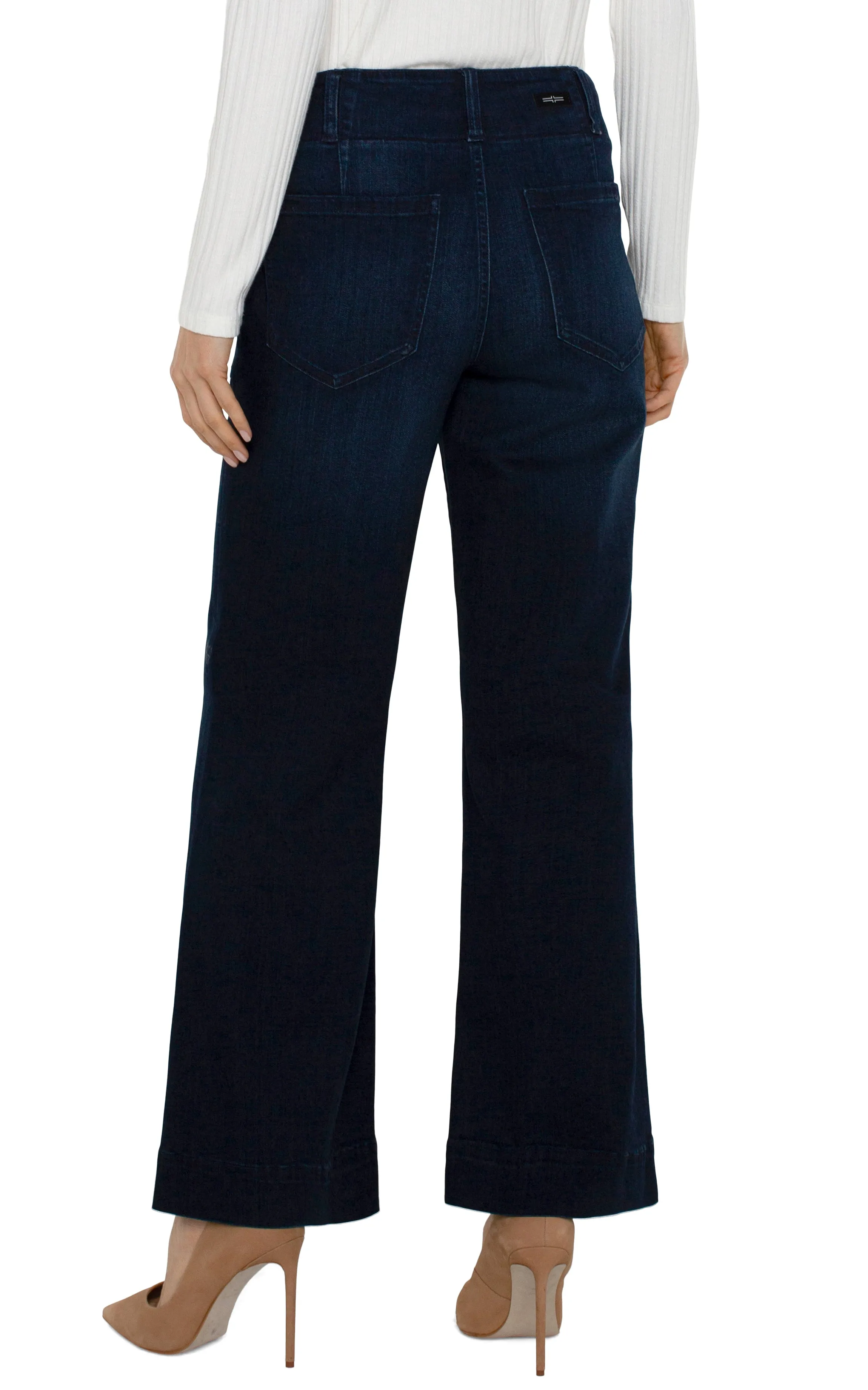 PATCH POCKET WIDE LEG TROUSER