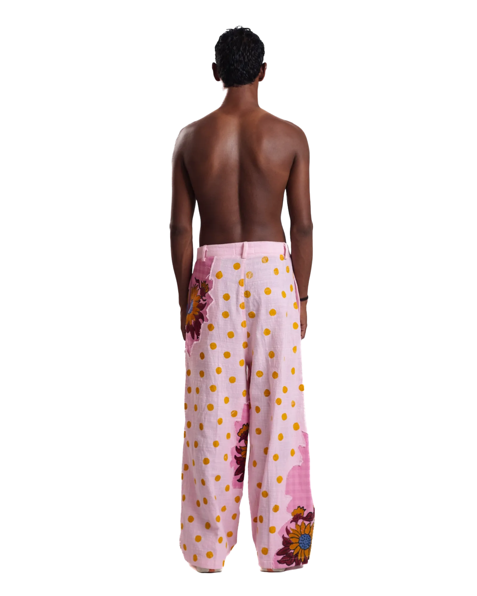 "Sunburst Meadow" Hand Block Printed Pants