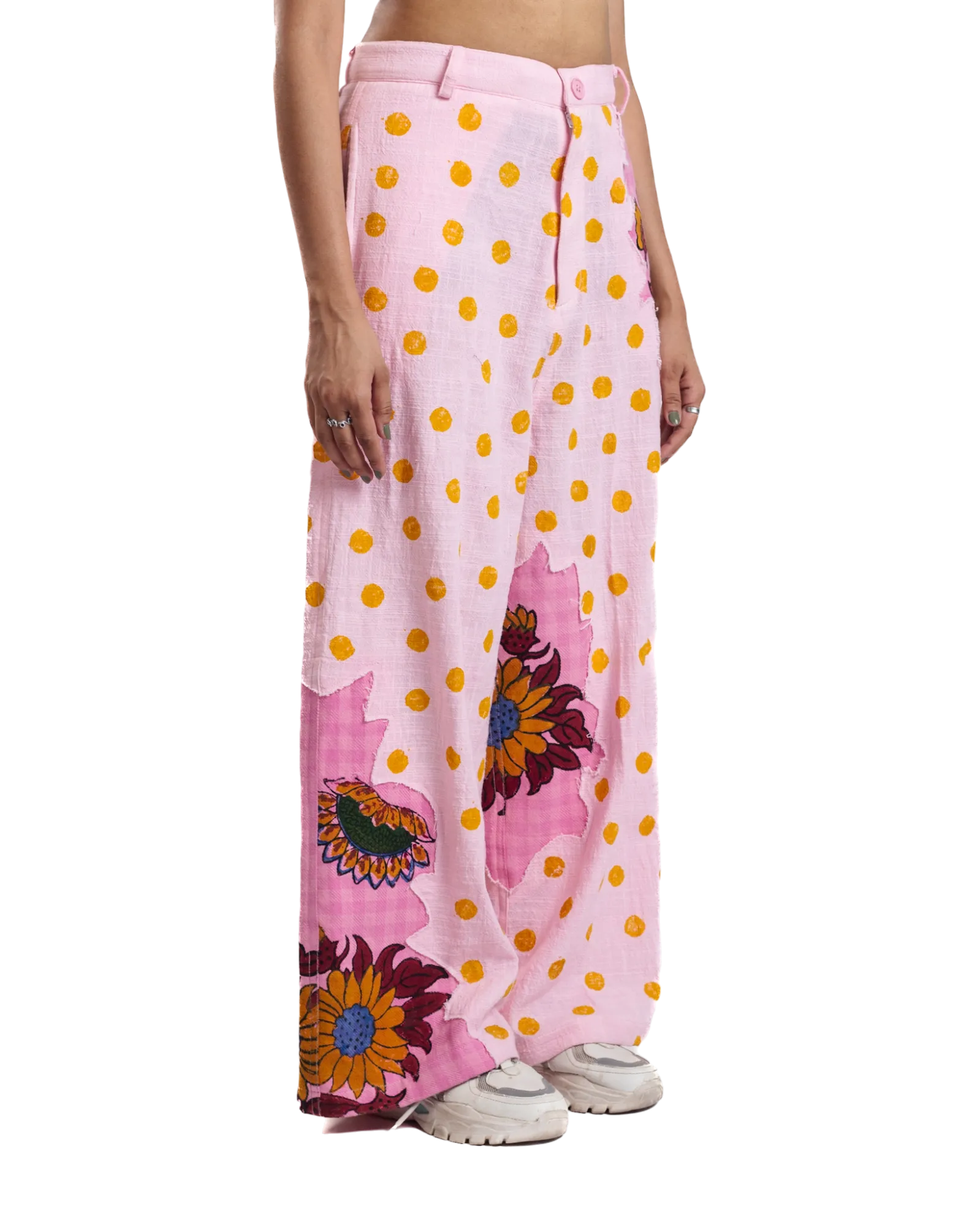 "Sunburst Meadow" Hand Block Printed Pants